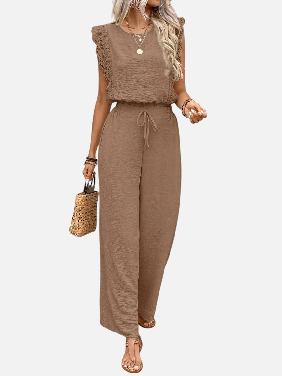 Delphine | Women's Relaxed Top and Wide Leg Trouser Set