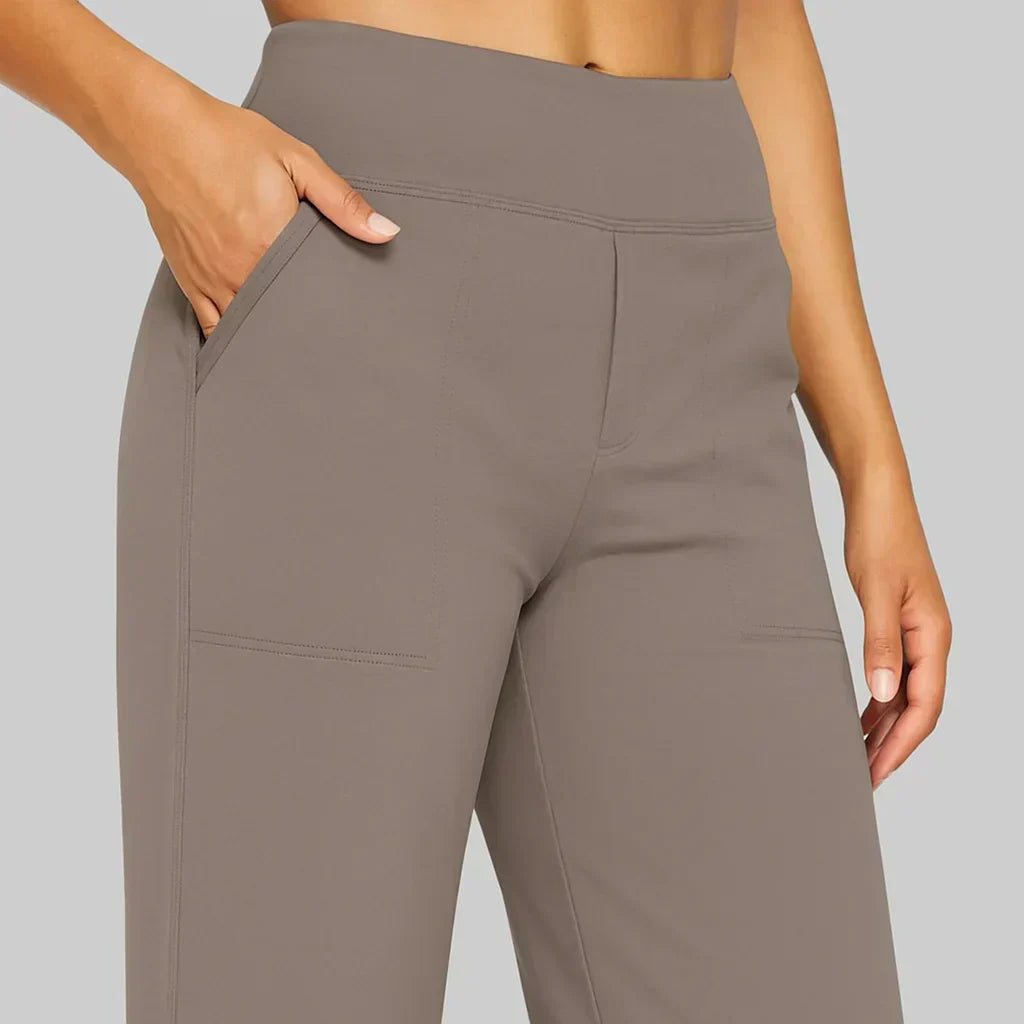 Wren | Women's High Waist Straight Leg Trousers