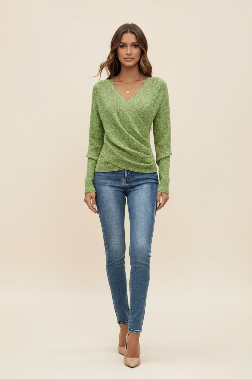 Green Wrap Top Realistic