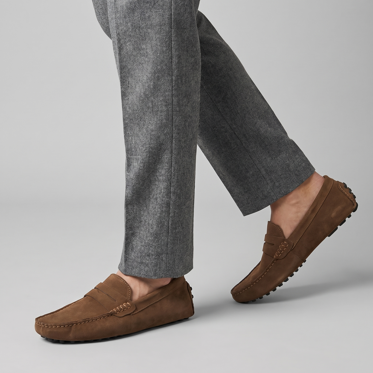 Perry | Men's Suede Look Driver Loafers
