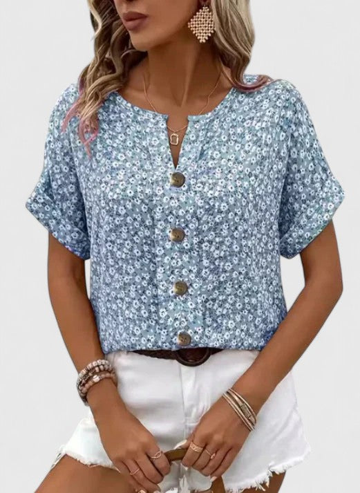 Deidre | Women's Floral Relaxed-Fit Top