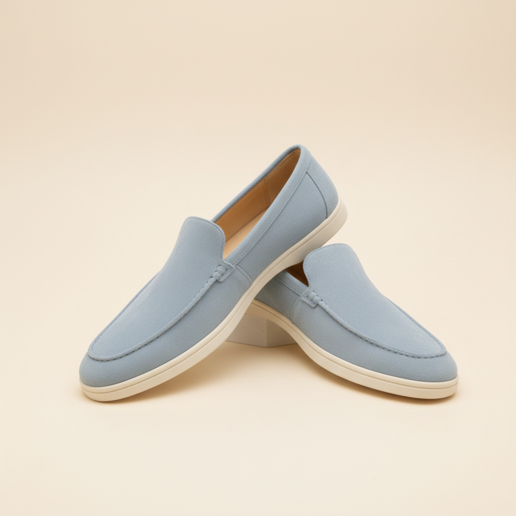 Lichtblauw loafer