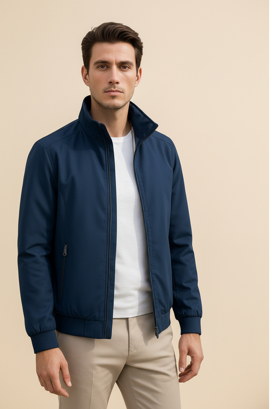 Marineblauw jacket