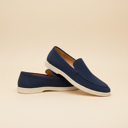 Marineblauw loafer