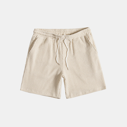 Rory | Men's Open Collar Two-Piece Shorts Set
