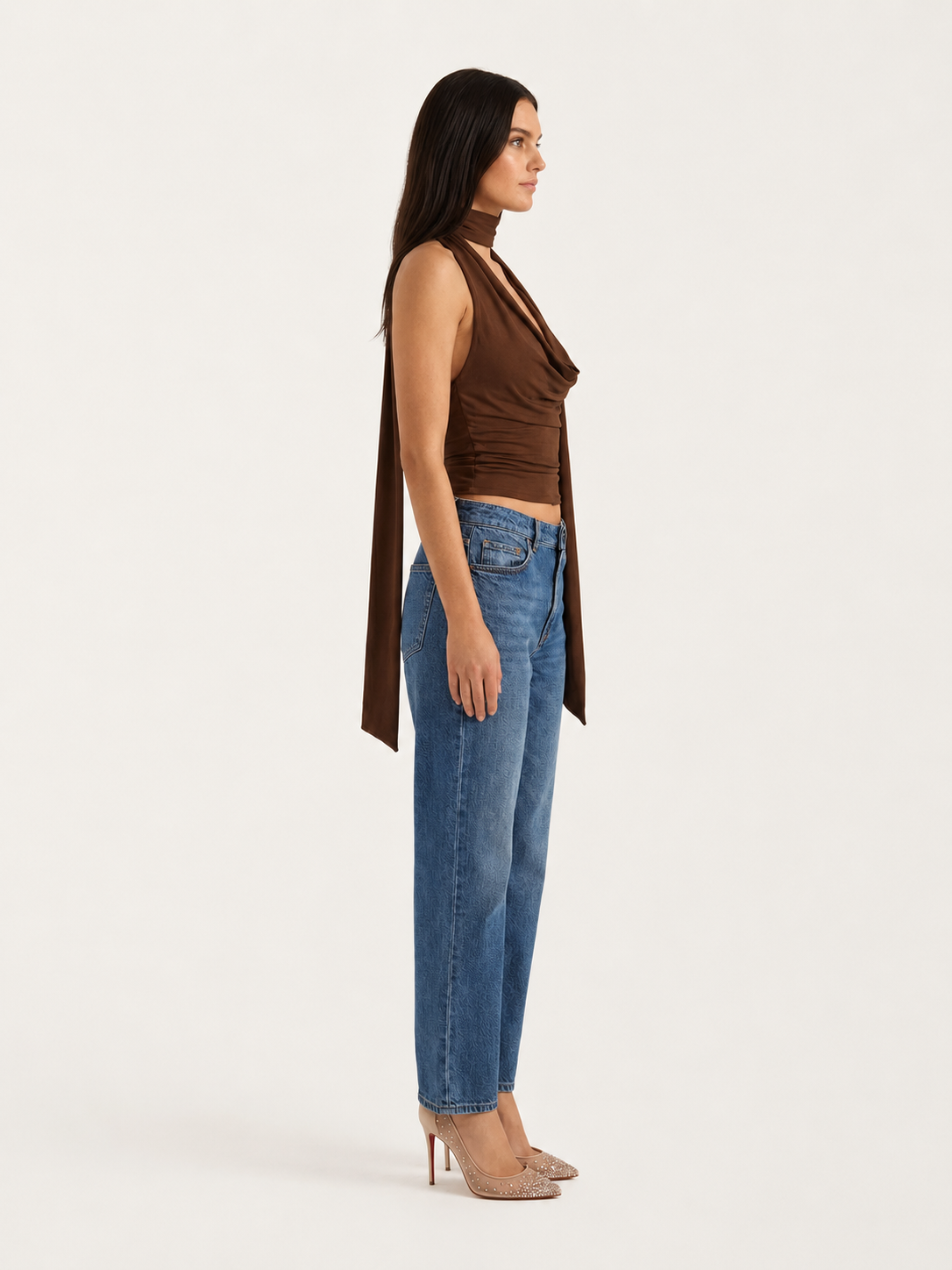 Soraya | Women's Halter Neck V-Neck Top