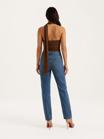 Soraya | Women's Halter Neck V-Neck Top