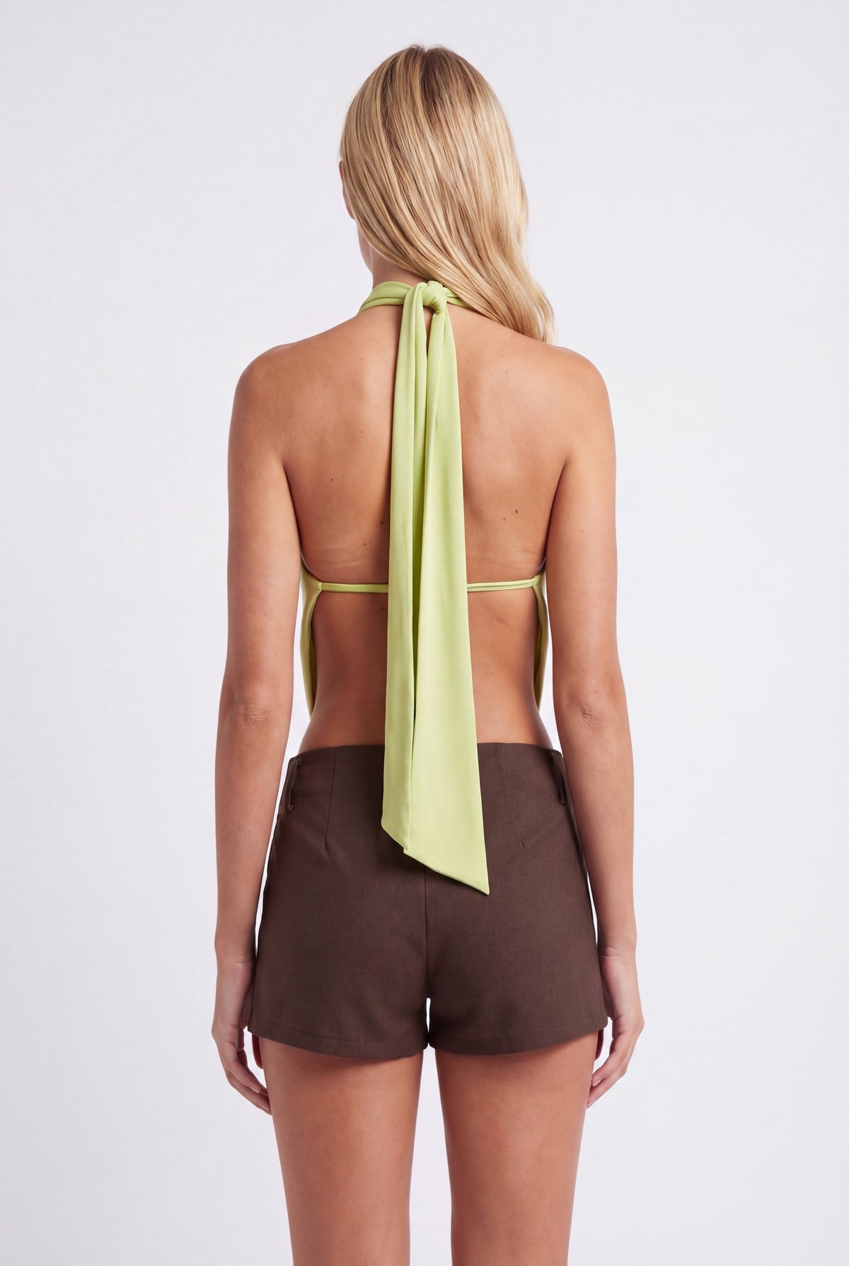 Isla | Women's Draped Halter Crop Top