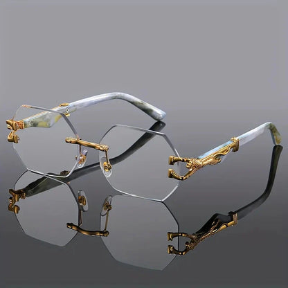 Cosette | Women's Rimless Hexagonal Sunglasses