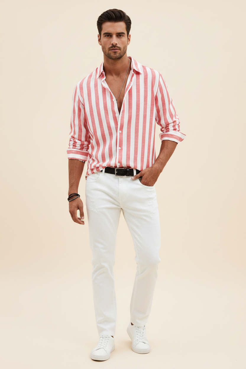 Red Striped Shirt