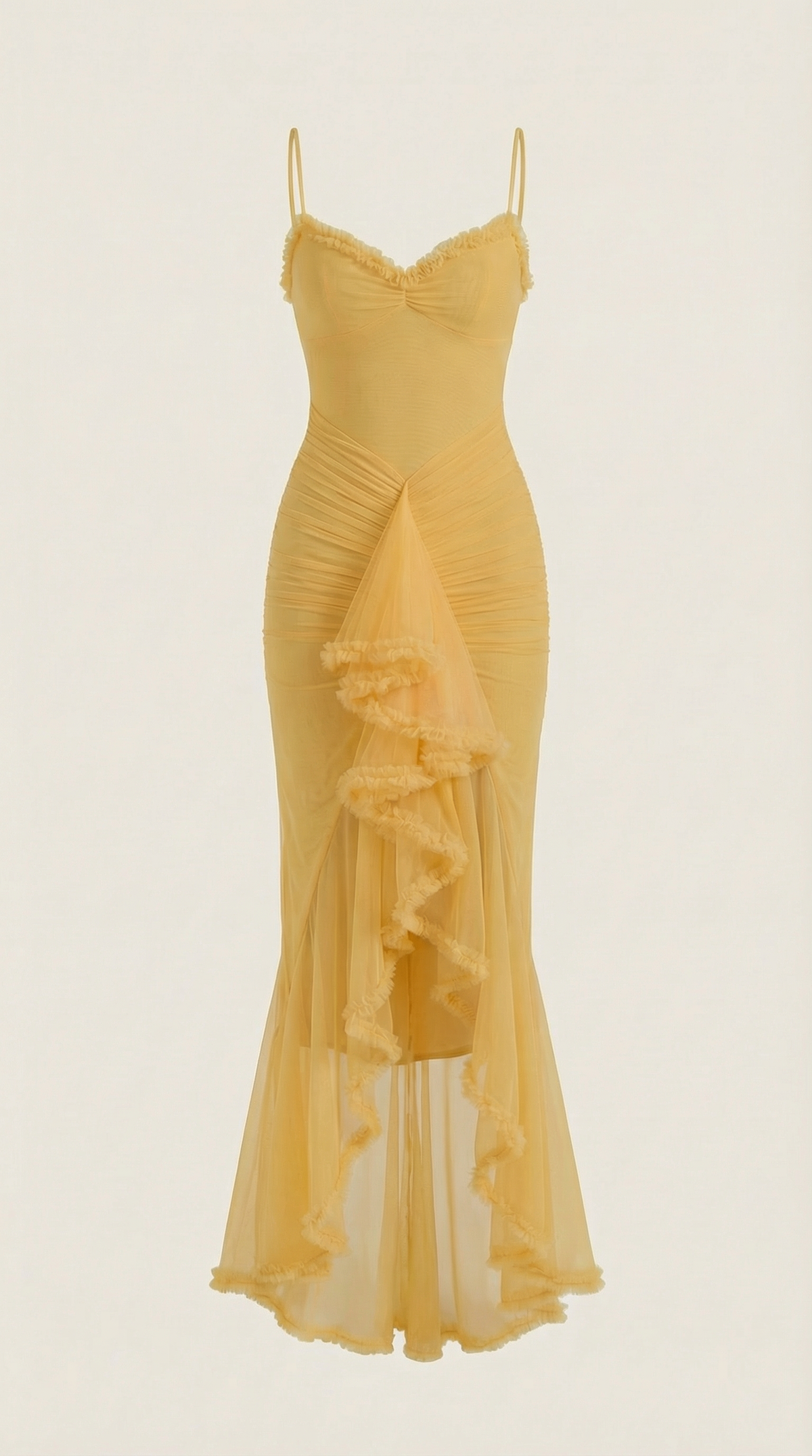 Marianne | Women's Ruffle Sweetheart Maxi Dress