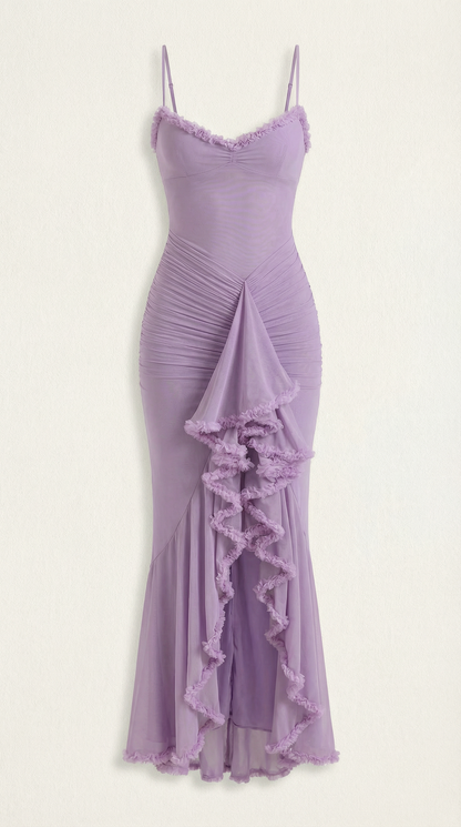 Marianne | Women's Ruffle Sweetheart Maxi Dress