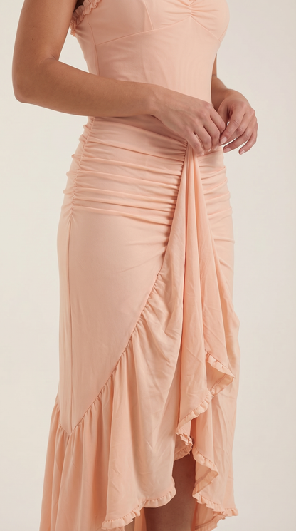 Marianne | Women's Ruffle Sweetheart Maxi Dress