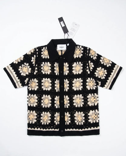 Rhodes | Men's Granny Square Crochet Shirt