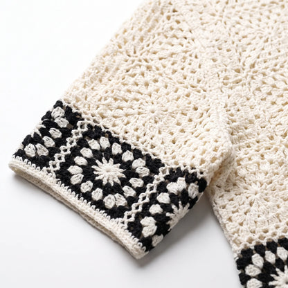 Lennox | Men's Granny Square Crochet Shirt
