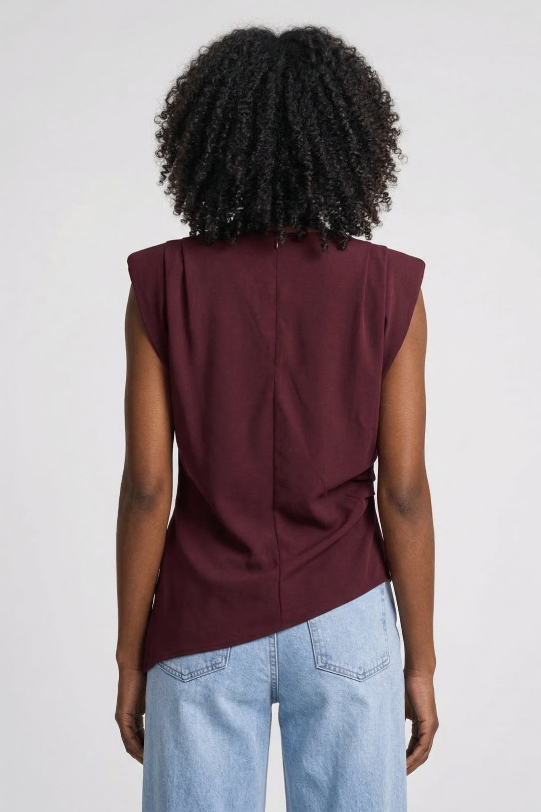 Flora | Women's Sleeveless Draped Top
