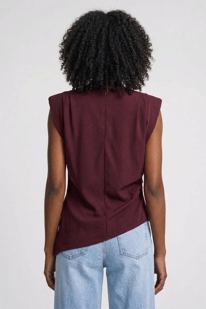 Flora | Women's Sleeveless Draped Top