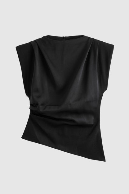 Flora | Women's Sleeveless Draped Top