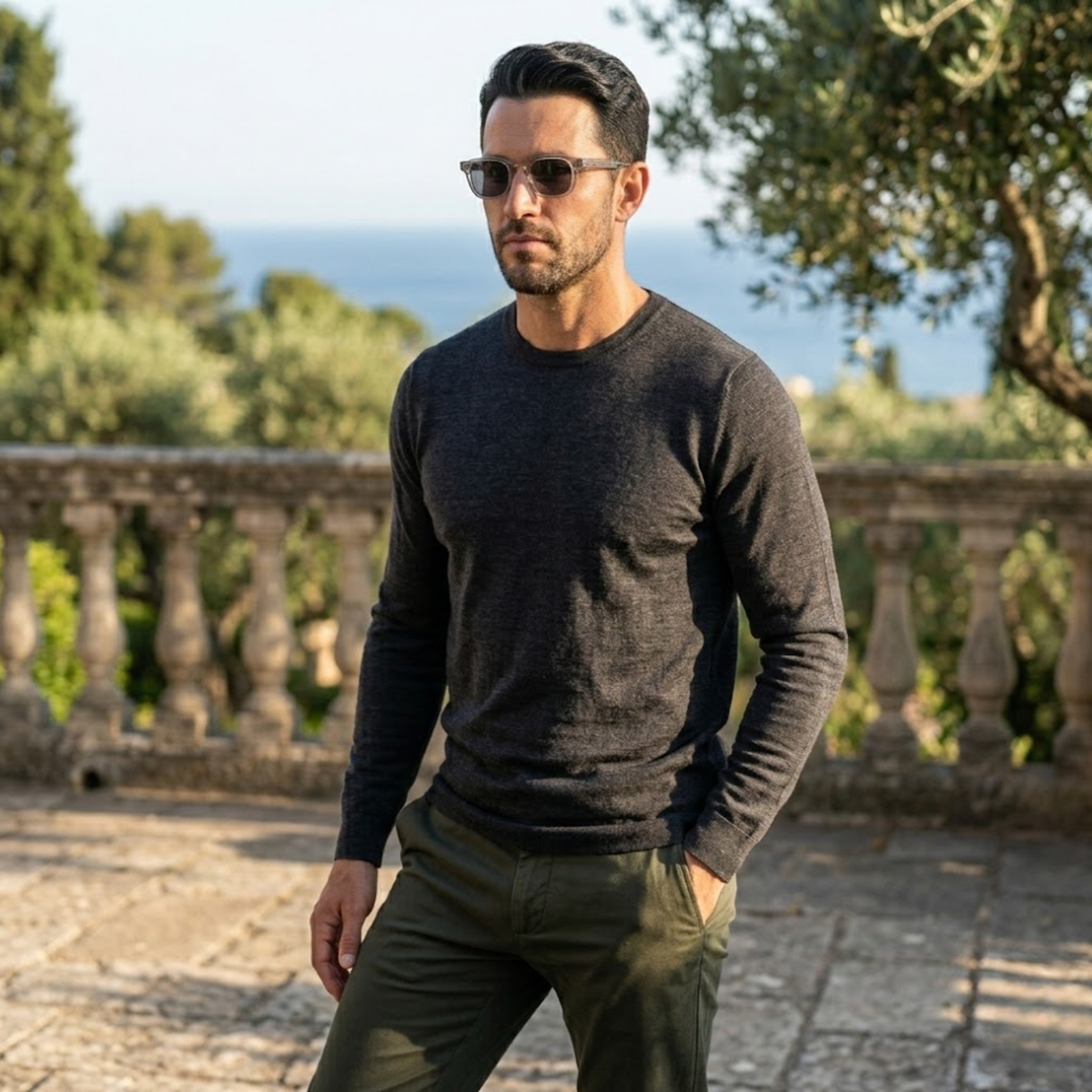 Byron | Men's Square Retro Sunglasses