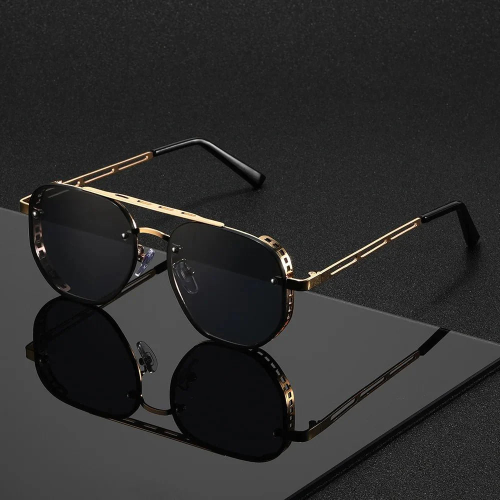 Bertie | Aviator Sunglasses with Gold Frame