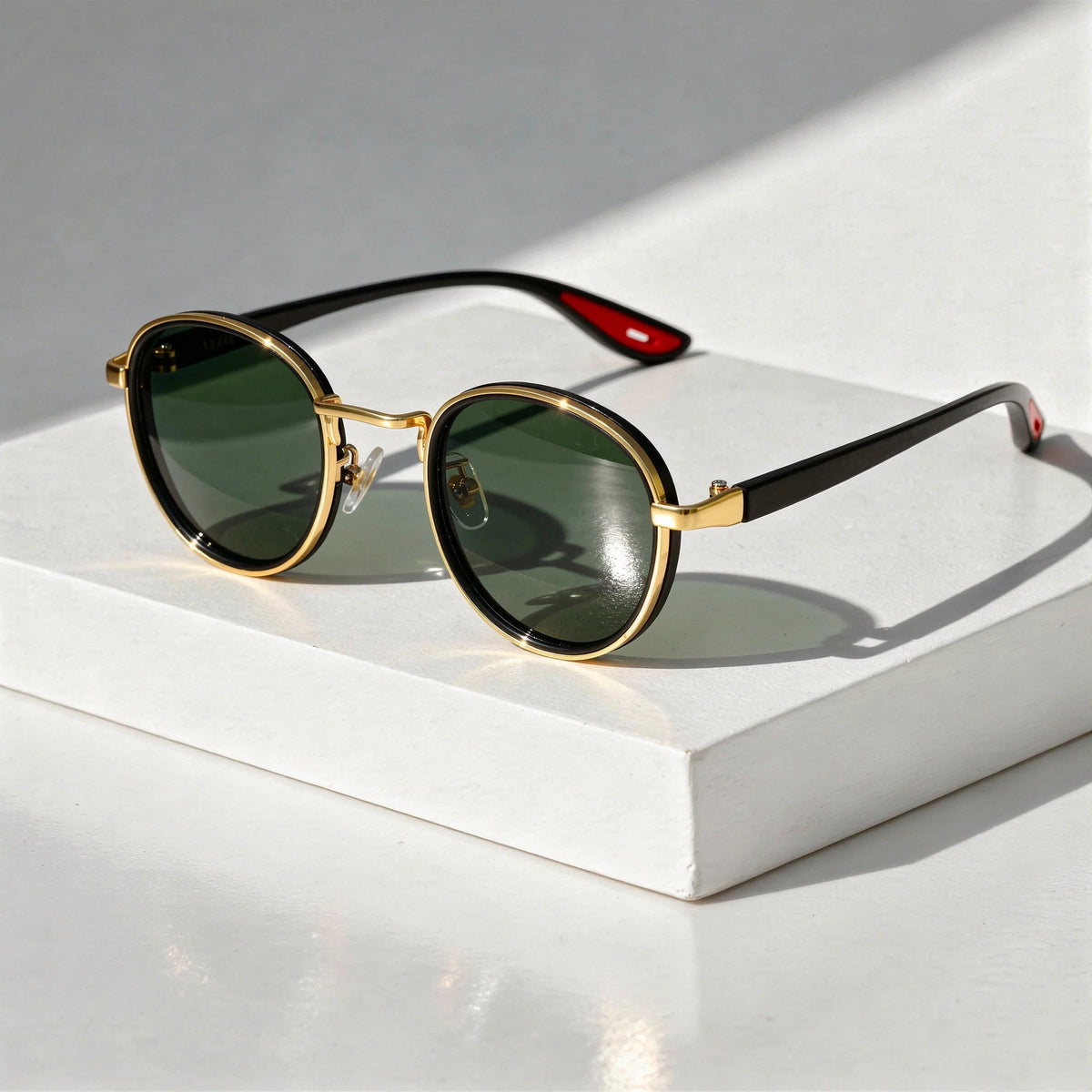 Onyx | Unisex Vintage Round Sunglasses