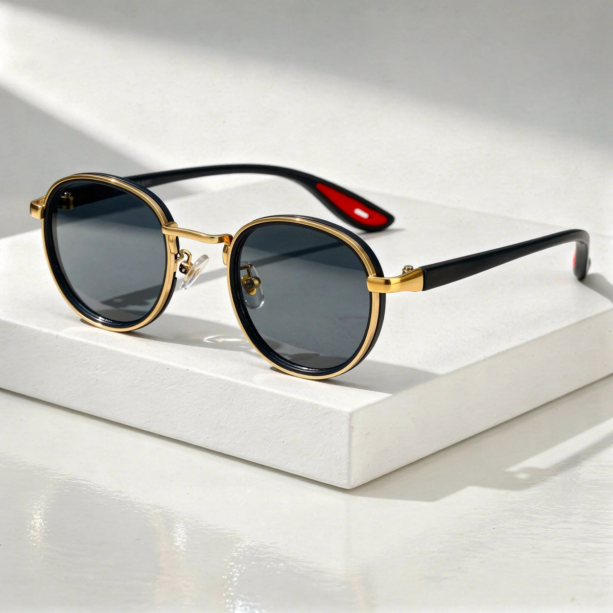 Onyx | Unisex Vintage Round Sunglasses